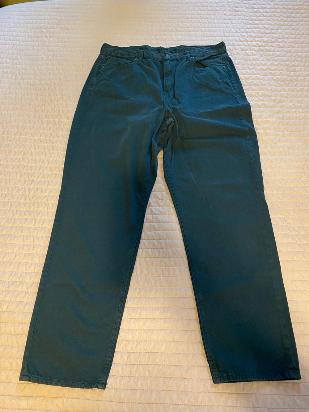 American Eagle Ne(X)t Level Stretch Jeans 16 Long Teal Straight Leg